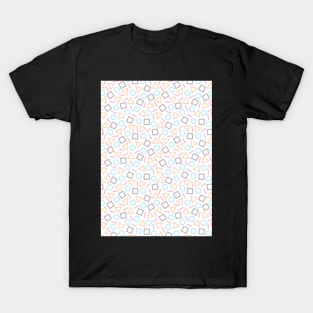 Geometric Shapes Pattern (White) T-Shirt